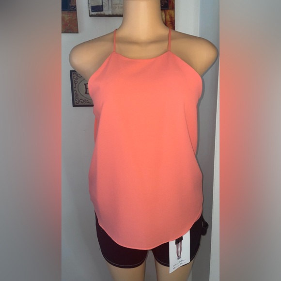 95)PAPER CRANE TANK TOP ORANGE SIZE S EXCELLENT CONDITIONS HOME FREE SMOKE - Picture 4 of 8